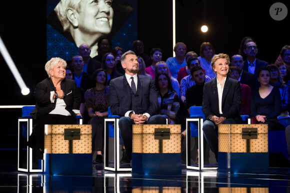 Exclusif - Mimie Mathy, Olivier Minne, Sheila - Enregistrement de l'émission "La Boîte à secrets 4" à Paris, présentée par F.Bollaert, et diffusée le 10 avril sur France 3. Le 23 janvier 2020 © Tiziano Da Silva / Bestimage