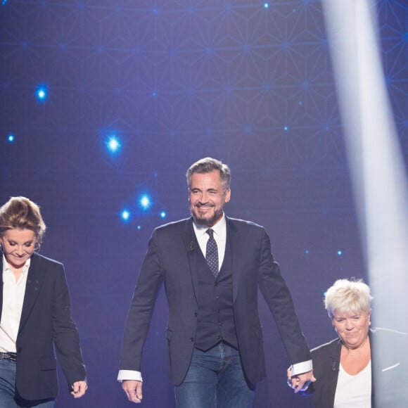 Exclusif - Sheila, Olivier Minne, Mimie Mathy - Enregistrement de l'émission "La Boîte à secrets 4" à Paris, présentée par F.Bollaert, et diffusée le 10 avril sur France 3. Le 23 janvier 2020 © Tiziano Da Silva / Bestimage