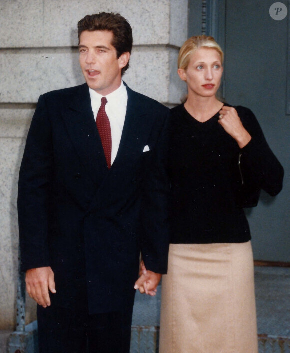 John Kennedy, Jr. et sa femme Carolyn Bessette en 1996. Photo By John Barrett/PHOTOlink/Everett Collection /ABACAPRESS.COM