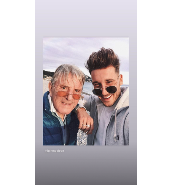 Julien Geloën a posté des photos de son papa en Story Instagram. Il est décédé du coronavirus en avril 2020.