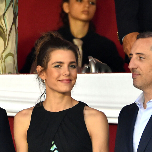 Charlotte Casiraghi et Gad Elmaleh - Soirée de cloture du 20ème Jumping International de Monte-Carlo au Port Hercule de Monaco à Monte-Carlo, le 27 juin 2015