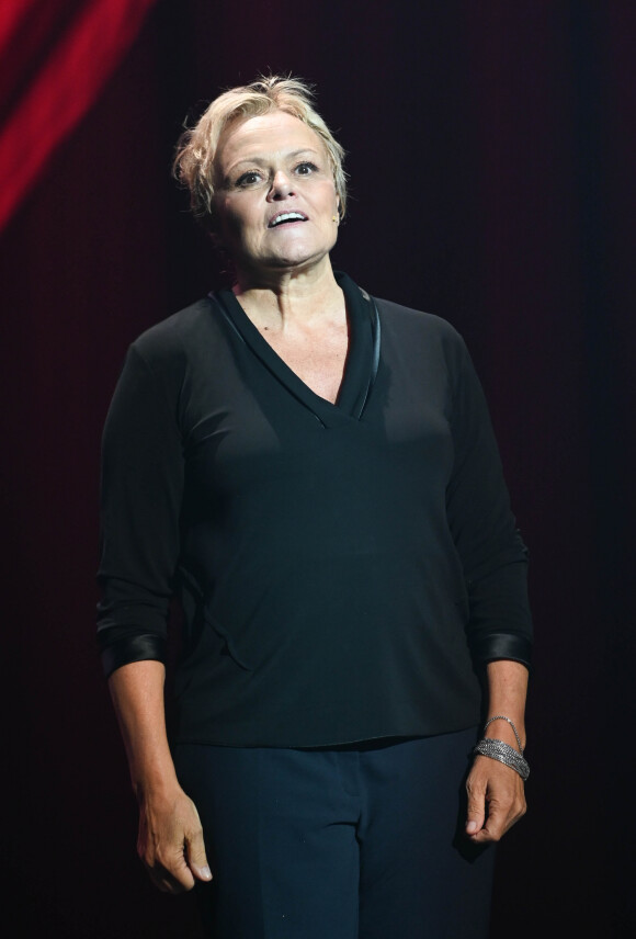 Semi-exclusif - Muriel Robin - Générale du nouveau spectacle "Muriel Robin et Pof !" au Palais des Sports à Paris le 3 octobre 2019. © Coadic Guirec/Bestimage