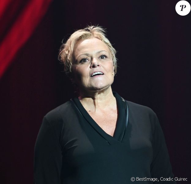 Semi-exclusif - Muriel Robin - Générale du nouveau spectacle "Muriel Robin et Pof !" au Palais des Sports à Paris le 3 octobre 2019. © Coadic Guirec/Bestimage