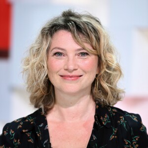 Exclusif - Cécile Bois - Enregistrement de l'émission "Vivement Dimanche prochain" au studio Gabriel à Paris, présentée par M.Drucker et diffusée le 28 avril 2019 sur France 2. Le 10 avril 2019 © Guillaume Gaffiot / Bestimage