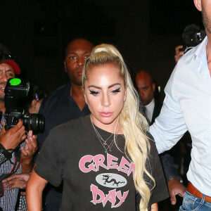 Lady Gaga est de retour à son hôtel après un concert à New York le 24 juin 2019.