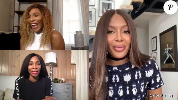 Naomi Campbell interroge Serena Williams sur son amie Meghan Markle, le 20 avril 2020 sur YouTube.