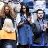 Meghan Markle et Alexis Ohanian (le mari de S. Williams) dans les tribunes de la finale femme du tournoi de l'US Open 2019 opposant Serena Williams à Bianca Andreescu (3-6 / 5-7) au Billie Jean King National Tennis Center à New York, le 7 septembre 2019.
