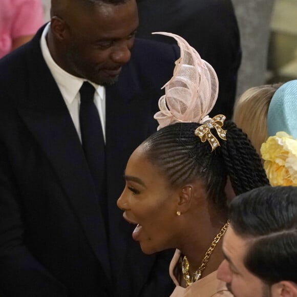 George Clooney, sa femme Amal et Serena Williams - Cérémonie de mariage du prince Harry et de Meghan Markle en la chapelle Saint-George au château de Windsor, Royaume Uni, le 19 mai 2018.