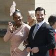 Serena Williams et Alexis Ohanian - Les invités arrivent à la chapelle St. George pour le mariage du prince Harry et de Meghan Markle au château de Windsor, Royaume Uni, le 19 mai 2018.