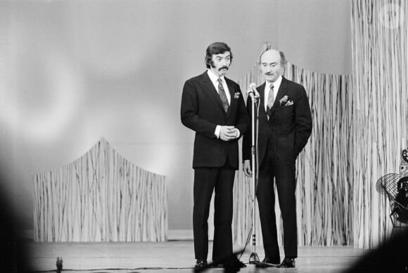 En France, à Paris, sur le plateau, Les Frères ennemis, Teddy Vrignault et André Gaillard le 2 février 1970.