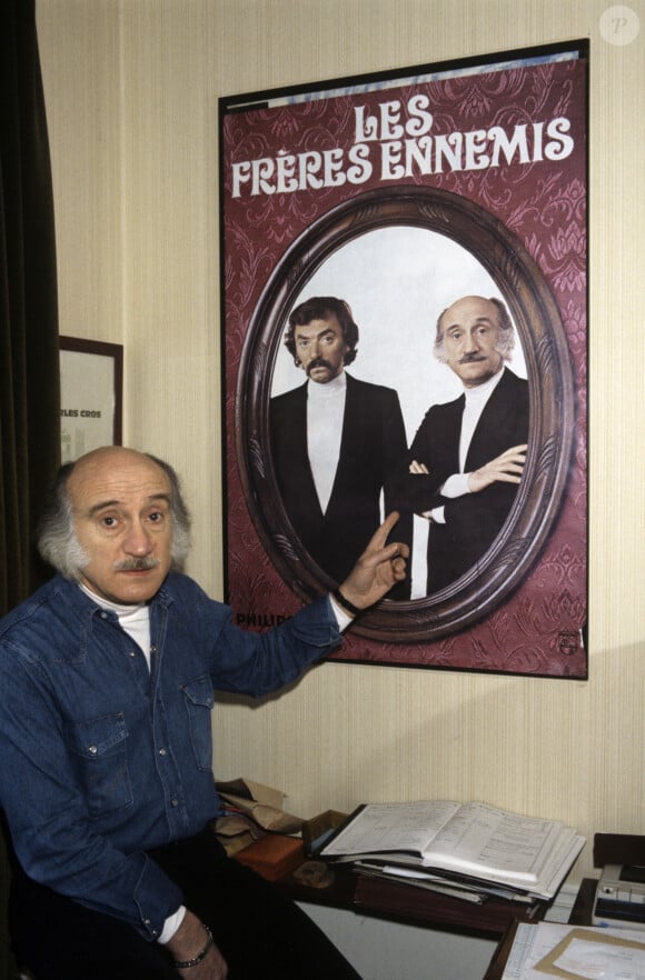 En France, à Paris, André Gaillard chez lui le 5 janvier 1985.