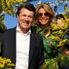 Christian Estrosi, le maire de Nice, et sa femme Laura Tenoudji Estrosi - 1er corso fleuri dans le cadre du 136ème Carnaval de Nice "Roi de la Mode" le 15 février 2020. Le Carnaval de Nice se déroule du 15 au 29 février 2020. Le Carnaval de Nice est l'un des trois plus grands et plus prestigieux au monde avec ceux de Rio et de Venise. Nice, le 15 février 2020. © Bruno Bebert/Bestimage