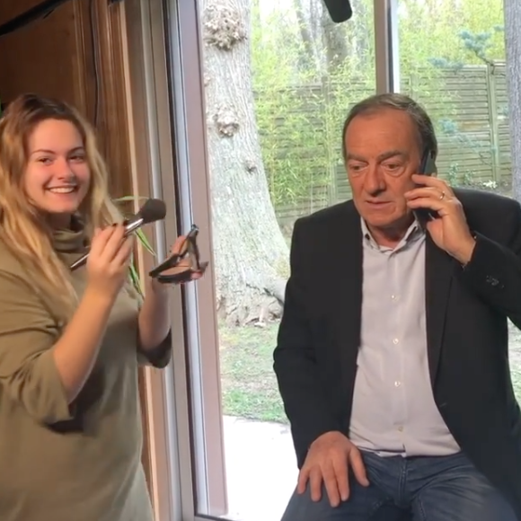 Lou, la fille de Jean-Pierre Pernaut et Nathalie Marquay. Mars 2020.