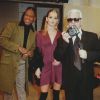 Andre Leon Talley, un mannequin et Karl Lagerfeld à Paris, le 17 mars 1997.