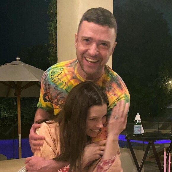 Jessica Biel et Justin Timberlake sur Instagram, le 3 mars 2020.