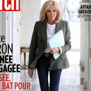 Brigitte Macron en couverture de "Paris Match", numéro du 30 avril 2020.