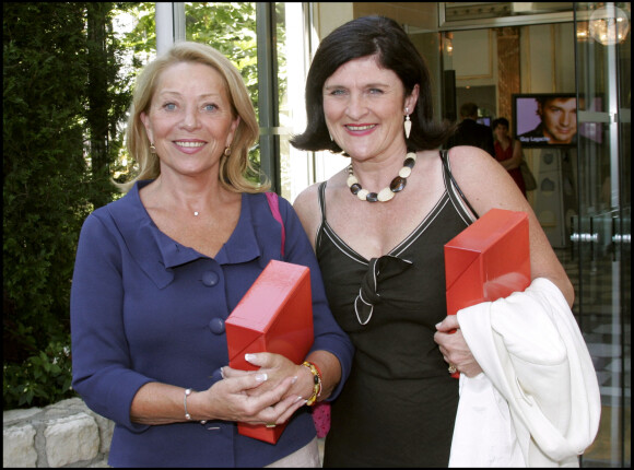 Danièle et Béatrice ("C'est du propre") - M6 présente sa nouvelle grille pour 2005-2006 au Pavillon d'Armenonville à Paris. LE 31 août 2005.