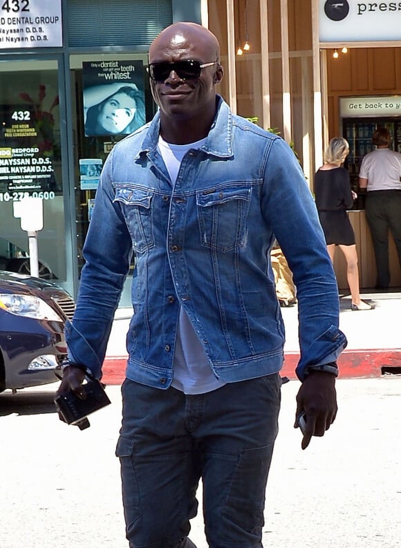 Le chanteur Seal se rend chez le medecin a Beverly Hills, le 16 juillet 2013.