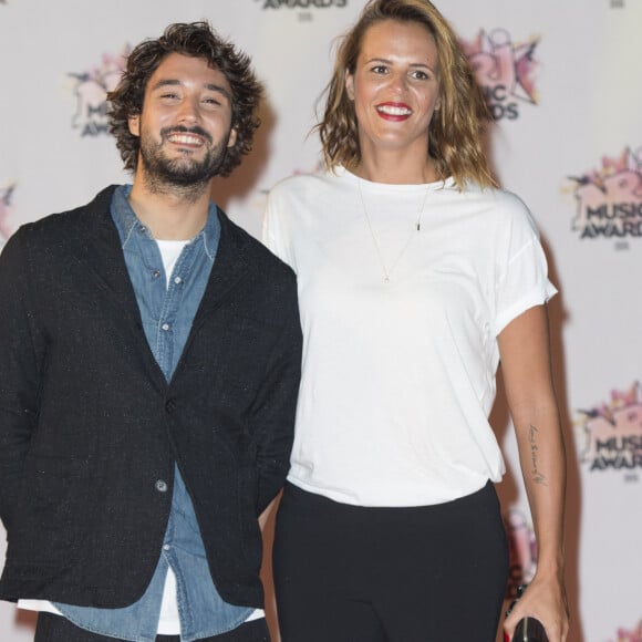 Laure Manaudou et son compagnon Jérémy Frérot - Arrivées à la 17ème cérémonie des NRJ Music Awards 2015 au Palais des Festivals à Cannes, le 7 novembre 2015.