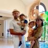 Tony Parker et sa femme Axelle Francine ont fêté les 6 ans de leur fils Josh avec une belle fête d'anniversaire sur le thème du safari dans leur maison de San Antonio. Le 29 avril 2020.
