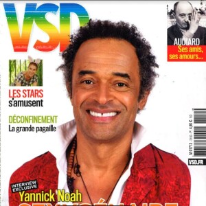 Yannick Noah en couverture de "VSD", numéro du 30 avril 2020.