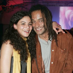 Yelena Noah et son papa Yannick - Générale du spectacle "Saltimbanco" du Cirque du soleil à Boulogne-Billancourt, le 7 mai 2005.