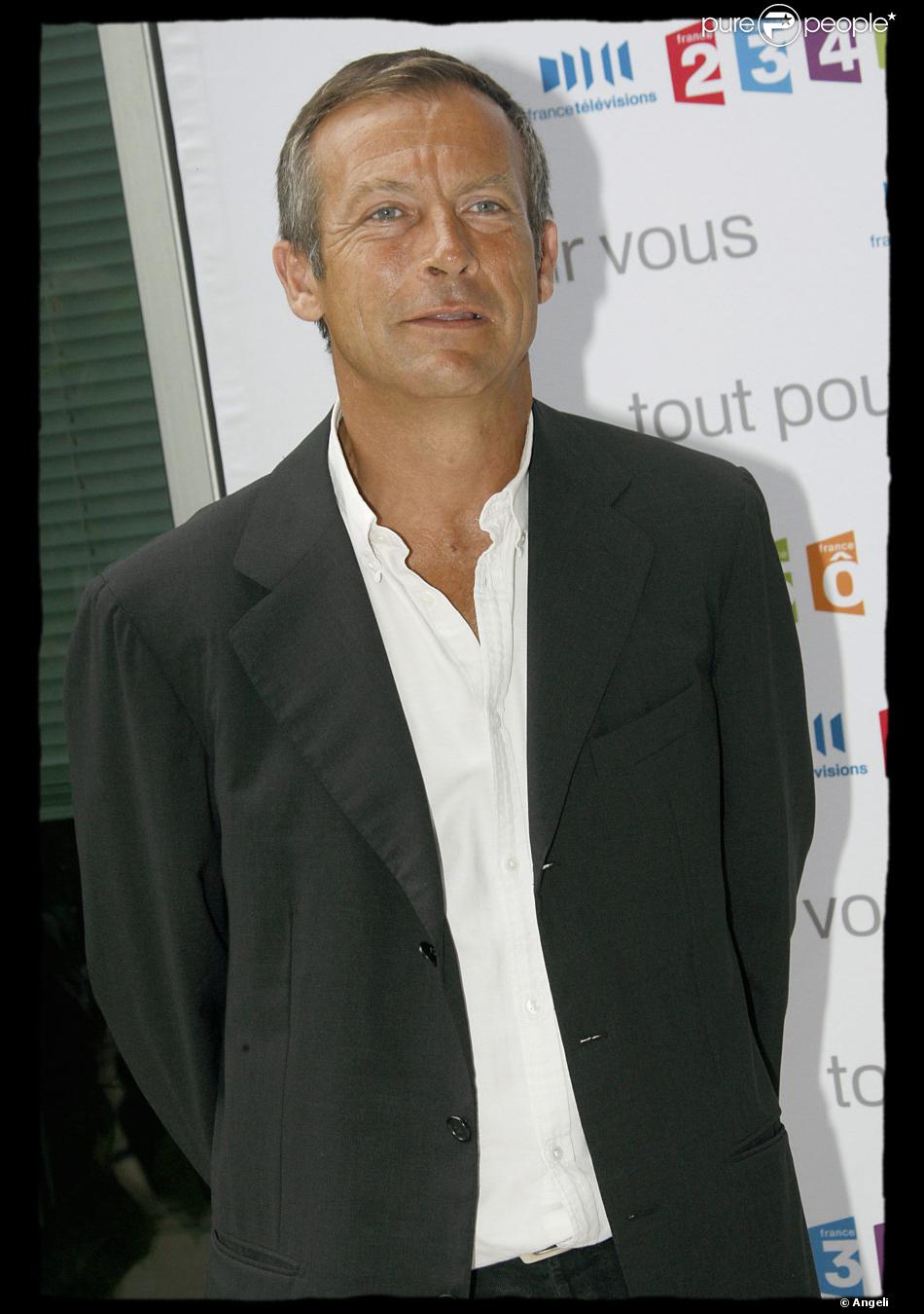 Laurent Bignolas lors de la conférence de presse de la rentrée de France Télévisions le 27 août ...