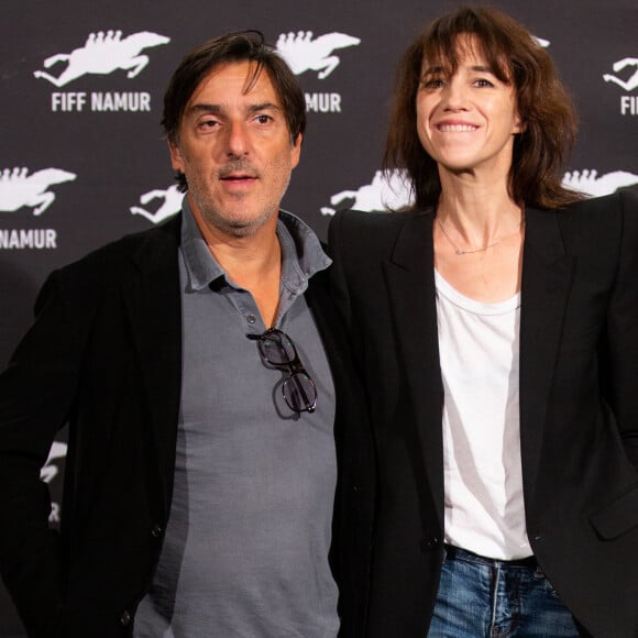 Yvan Attal et Charlotte Gainsbourg lors du photocall de " Mon chien stupide " pour la 34e édition du FIFF - Festival International du Film Francophone de Namur. Belgique, Namur, le 1er octobre 2019.