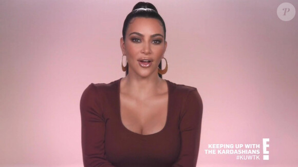 Kim Kardashian s'occupe d'un prisonnier dans le couloir de la mort lors du tournage d'une publicité dans le nouvel épisode Keeping Up With The Kardashians. Los Angeles. Le 23 avril 2020.