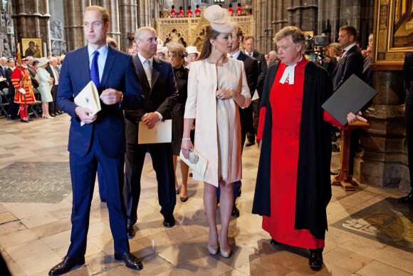 Le prince William et Kate Middleton (enceinte) - 60eme anniversaire du couronnement de la reine Elizabeth II d'Angleterre en l'abbaye de Westminster à Londres le 4 juin 2013.