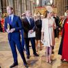 Le prince William, le prince Andrew et Kate Catherine Middleton (enceinte), duchesse de Cambridge - 60eme anniversaire du couronnement de la reine Elisabeth II d'Angleterre en l'abbaye de Westminster a Londres le 4 juin 2013.