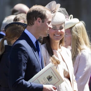 Prince William et Kate Catherine Middleton (enceinte), duchesse de Cambridge - 60eme anniversaire du couronnement de la reine Elisabeth II d'Angleterre en l'abbaye de Westminster a Londres le 4 juin 2013.