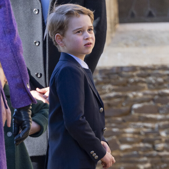 Le prince George de Cambridge lors de la messe de Noël en l'église Sainte-Marie-Madeleine à Sandringham au Royaume-Uni, le 25 décembre 2019.