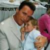 Arnold Schwarzenegger et son fils Christopher. Photo publiée le 27 septembre 2019.