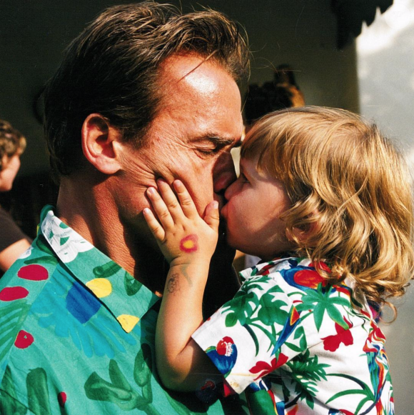 Arnold Schwarzenegger et son fils Christopher. Photo publiée le 27 septembre 2017.