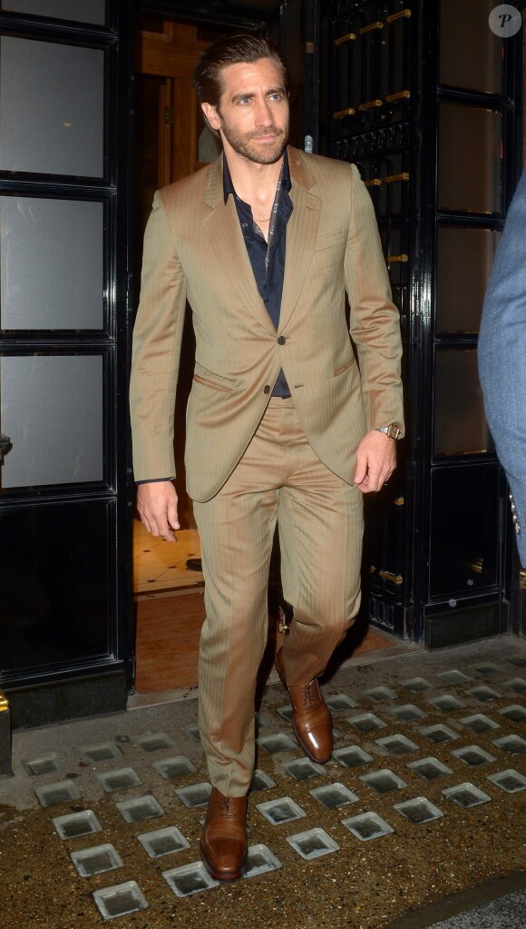 Jake Gyllenhaal à la sortie du dîner privé dans la boutique Cartier sur New Bond Street pour la promotion du film "Spider-Man: Far From Home" à Londres, Royaume Uni, le 19 juin 2019.