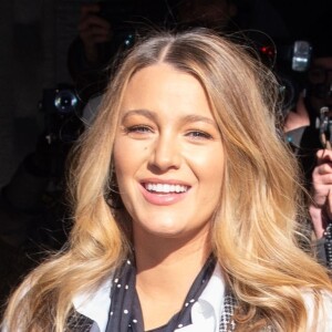 Blake Lively arrive au défilé de Michael Kors lors de la New York Fashion Week (4 - 12 février 2020), le 12 février 2020.