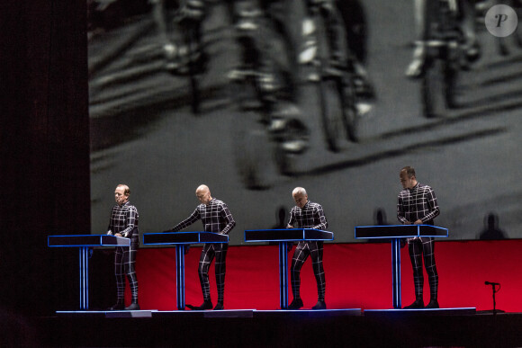 Le groupe Kraftwerk en concert au Music & Arts Festival à Stockholm. Le 31 juillet 2016