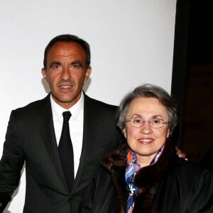 Nikos Aliagas avec sa soeur Maria et ses parents Andreas et Harula - Inauguration de l'exposition photographique de Nikos Aliagas intitulée "Corps et âmes" à la Conciergerie à Paris le 23 Mars 2016. © Dominique Jacovides / Bestimage