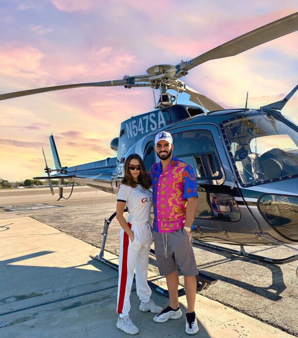 Nabilla Benattia et Thomas Vergara à Los Angeles, le 24 janvier 2020