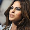 Eva Mendes presente sa collection de robes chics qu'elle a creee en partenariat avec la marque New York & Company. New York, le 18 septembre 2013