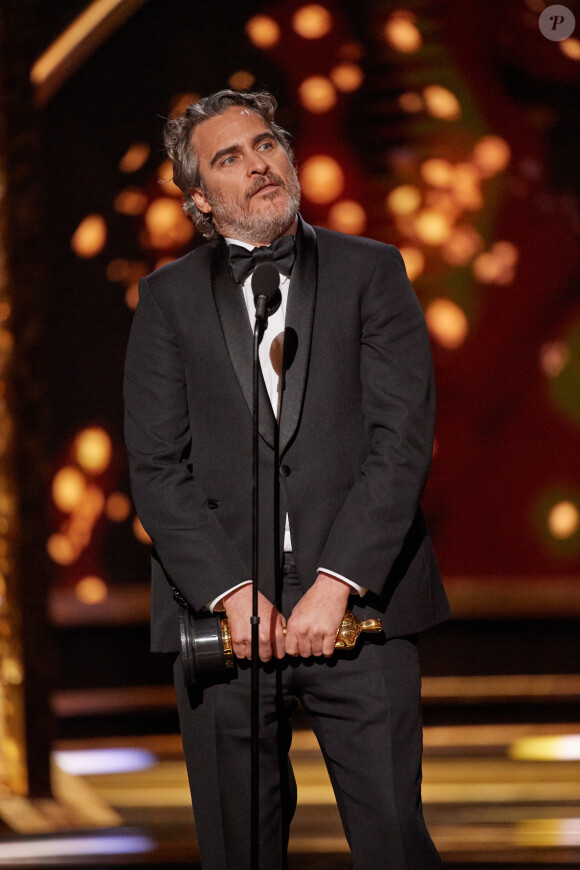 Joaquin Phoenix lors de la 92ème cérémonie des Oscars 2020, le 9 février 2020.
