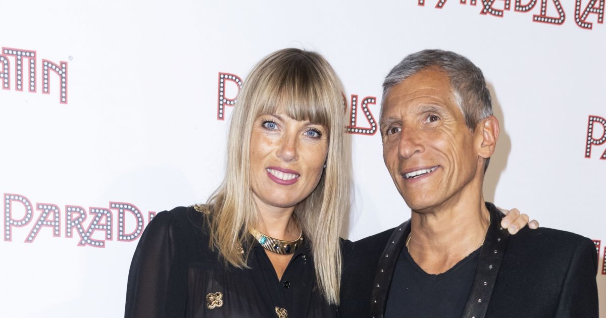 Nagui et sa femme Mélanie Page - Photocall de la générale ...