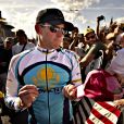 Lance Armstrong lors du Tour de France 2009. Photo by Claus Bonnerup/PolFoto/Cameleon/ABACAPRESS.COM