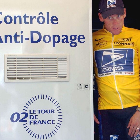 Lance Armstrong aux Deux Alpes le 23 juillet 2002