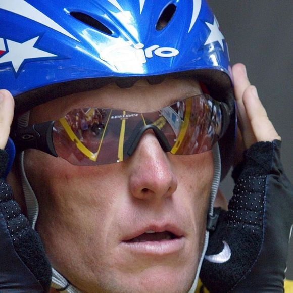 Lance Armstrong à Besançon, le 24 juillet 2004 sur le Tour de France