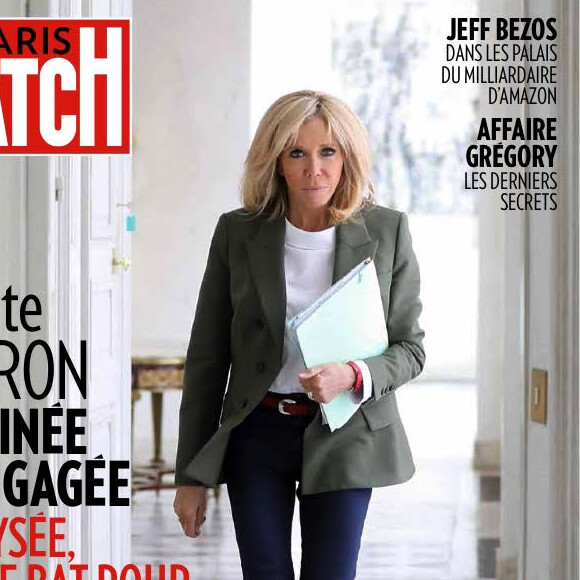 Brigitte Macron en couverture de "Paris Match", numéro du 30 avril 2020.