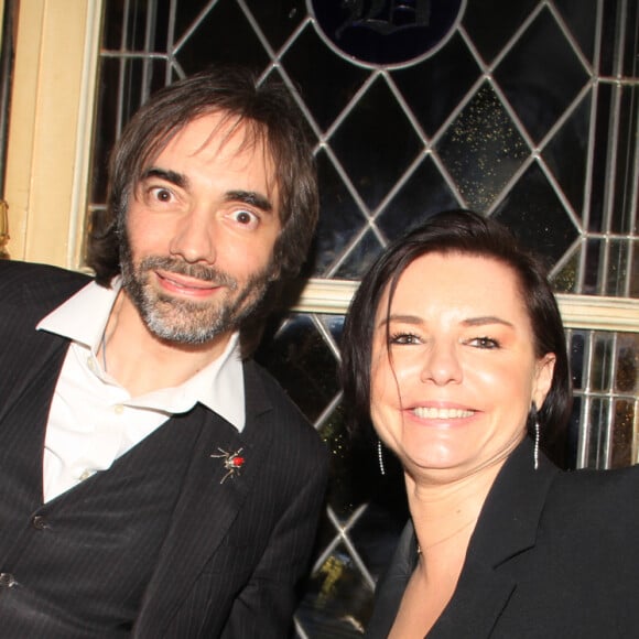 Exclusif - Laurence Sailliet, Cédric Villani - Dîner chez Pierre-Jean Chalençon à Paris, le 14 mai 2020. © Baldini / Bestimage