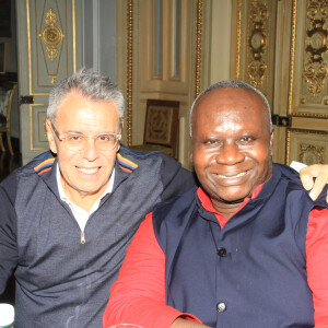 Exclusif - Magloire, Jean-Michel Cohen - Dîner chez Pierre-Jean Chalençon à Paris, le 14 mai 2020. © Baldini / Bestimage