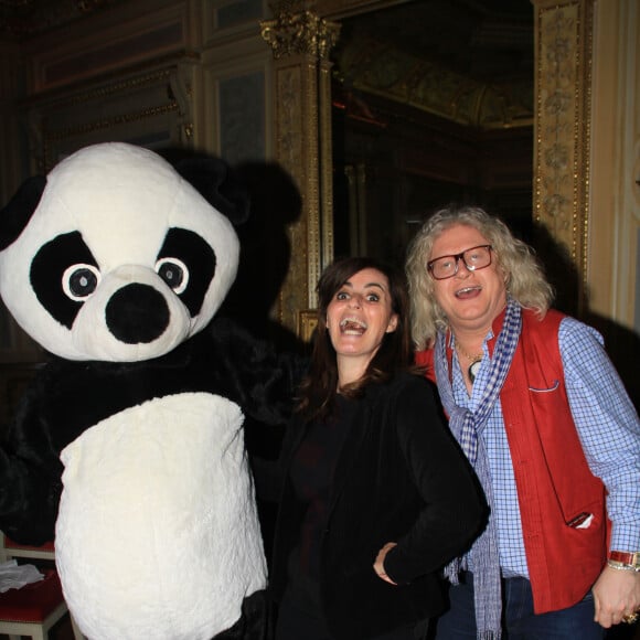 Exclusif - Sandrine Sarroche, Pierre-Jean Chalençon - Dîner chez Pierre-Jean Chalençon à Paris, le 14 mai 2020. © Baldini / Bestimage